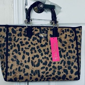 NWT Lilly Pulitzer Leopard Tote
